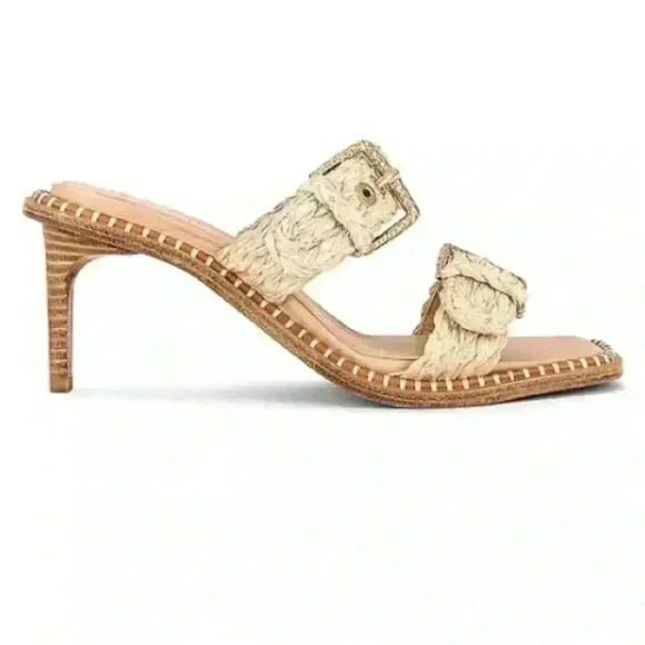 Ulla Johnson Ellery Raffia Sandal in Color Natural Size 41 - Picture 2 of 12